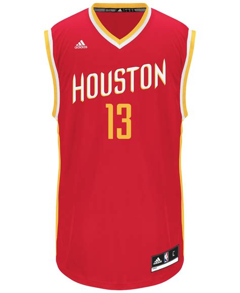 mens houston rockets james harden adidas red alternate replica jersey|james harden jersey.